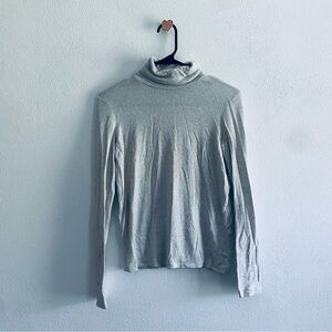 Zara Light Gray Turtleneck Sweater